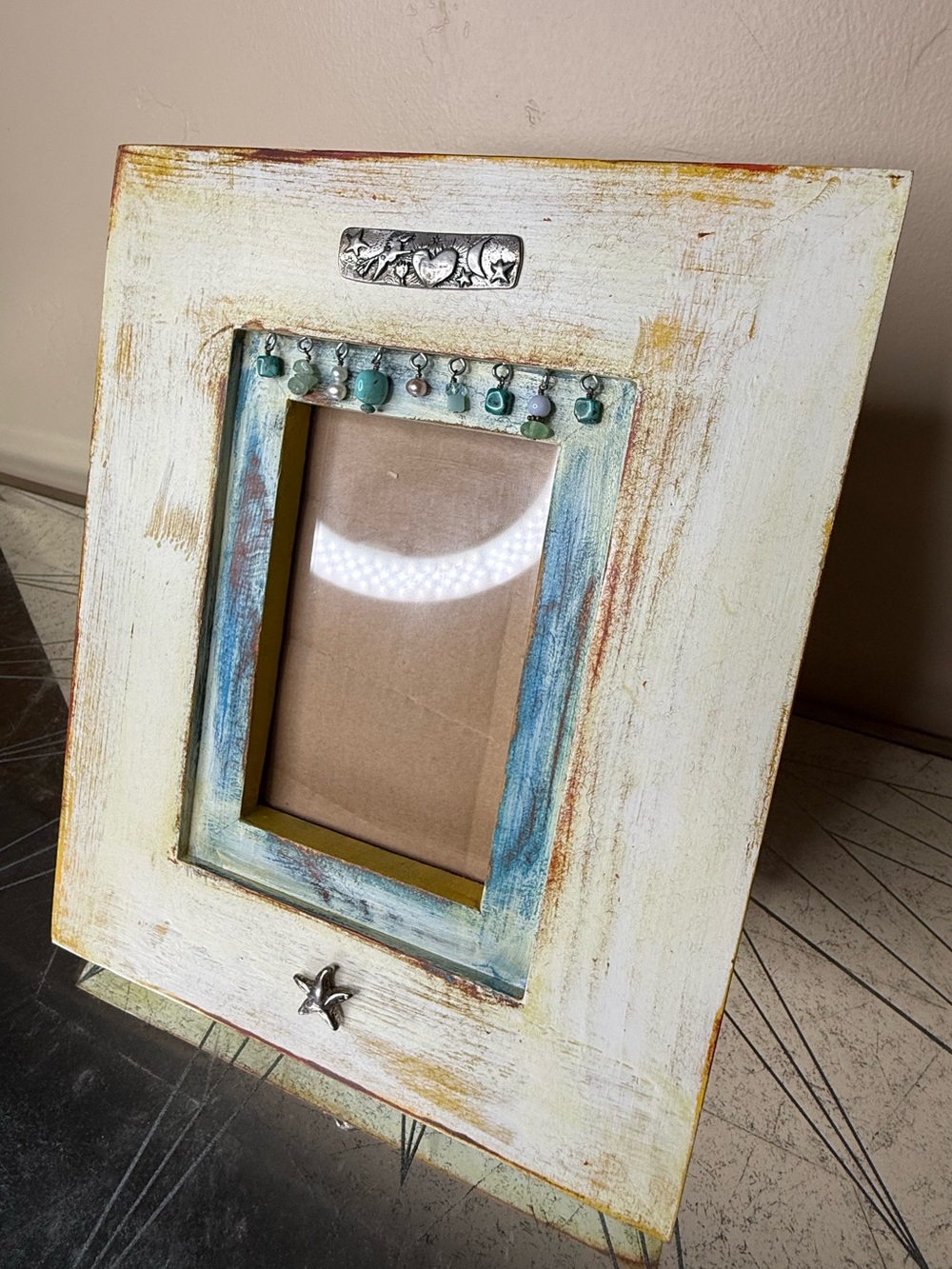 Jes MaHarry Handcrafted Southwestern Wooden Picture Frame